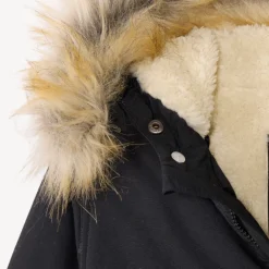 Parka à capuche avec fausse fourrure amovible pour garçon