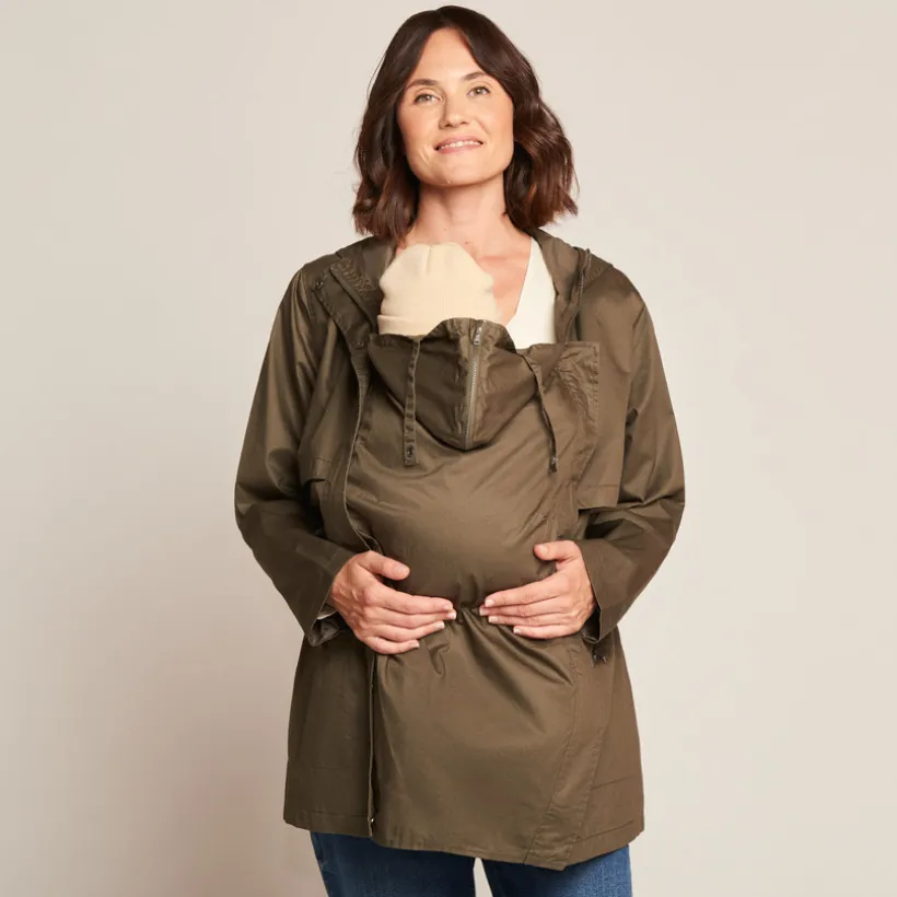 Parka de grossesse évolutive à capuche