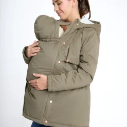 Parka de grossesse évolutive doublée sherpa