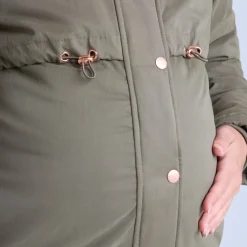 Parka de grossesse évolutive doublée sherpa