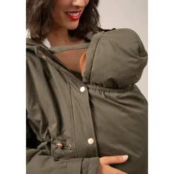 Parka de grossesse évolutive doublée sherpa