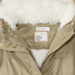Parka déperlante à capuche effet fourrure pour fille