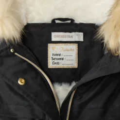 Parka déperlante à capuche effet fourrure pour fille