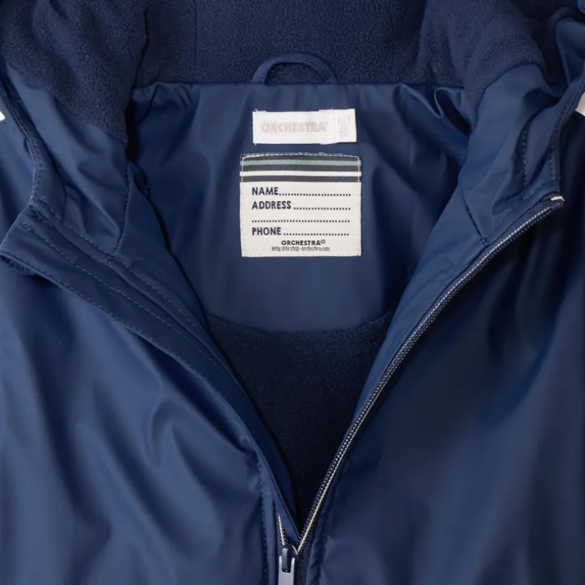 Parka gomme à capuche et doublure micropolaire pour garçon