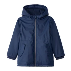 Parka gomme à capuche et doublure micropolaire pour garçon