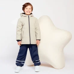 Parka gomme à capuche et doublure micropolaire pour garçon