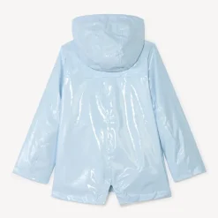 Parka gomme à capuche iridescente pour fille