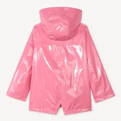 Parka gomme à capuche iridescente pour fille