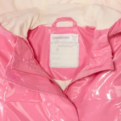 Parka gomme à capuche iridescente pour fille