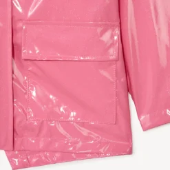Parka gomme à capuche iridescente pour fille