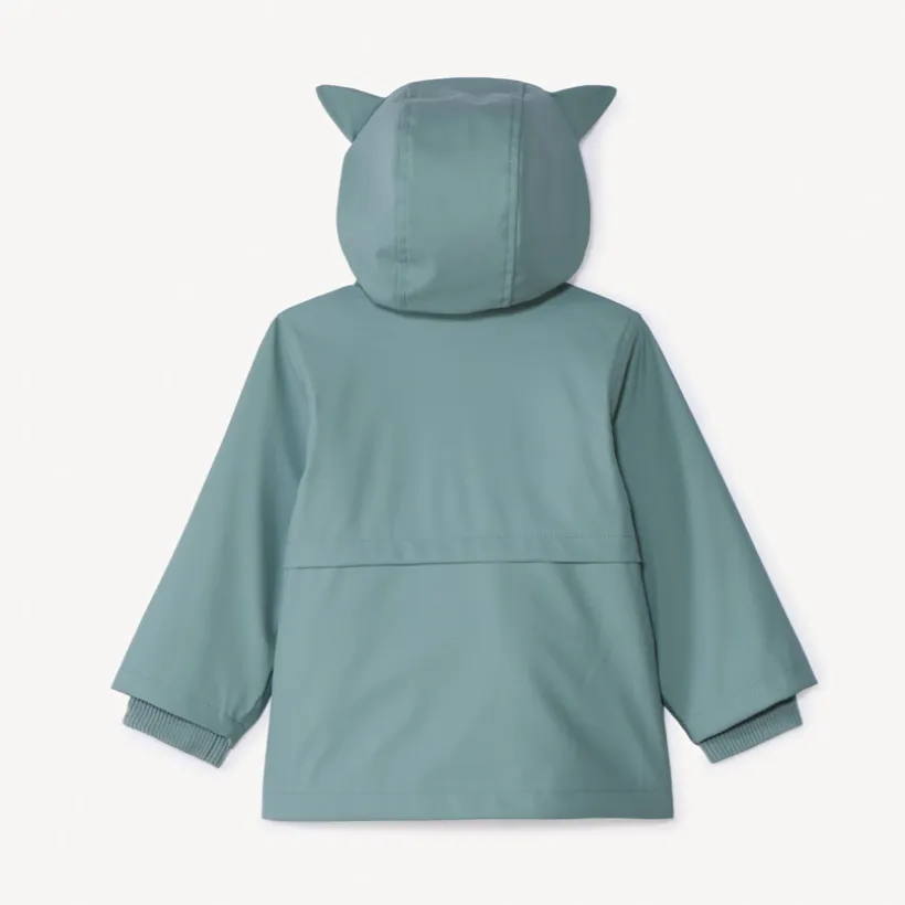 Parka gomme à capuche ludique pour bébé garçon