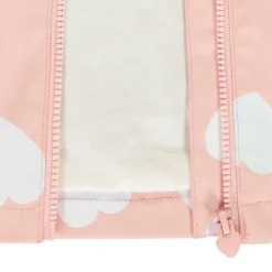 Parka gomme à couleurs changeantes imprimé cœurs pour bébé fille