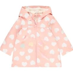 Parka gomme à couleurs changeantes imprimé cœurs pour bébé fille