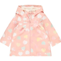 Parka gomme à couleurs changeantes imprimé cœurs pour bébé fille