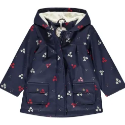 Parka gomme doublée imprimé fleurs pour bébé fille