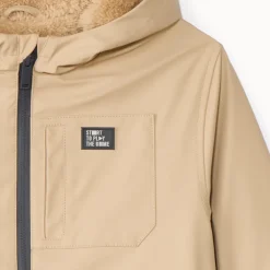 Parka gomme doublée sherpa pour garçon