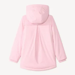 Parka gomme déperlante fille à capuche zippée unie