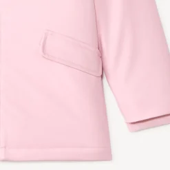 Parka gomme déperlante fille à capuche zippée unie