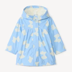 Parka gomme imprimé nœuds pour bébé fille