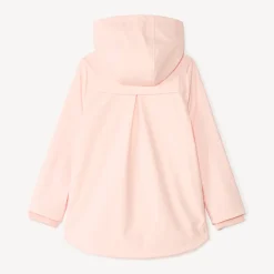 Parka gomme uni à capuche pour fille