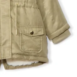 Parka Grand Froid à capuche doublée sherpa pour bébé fille