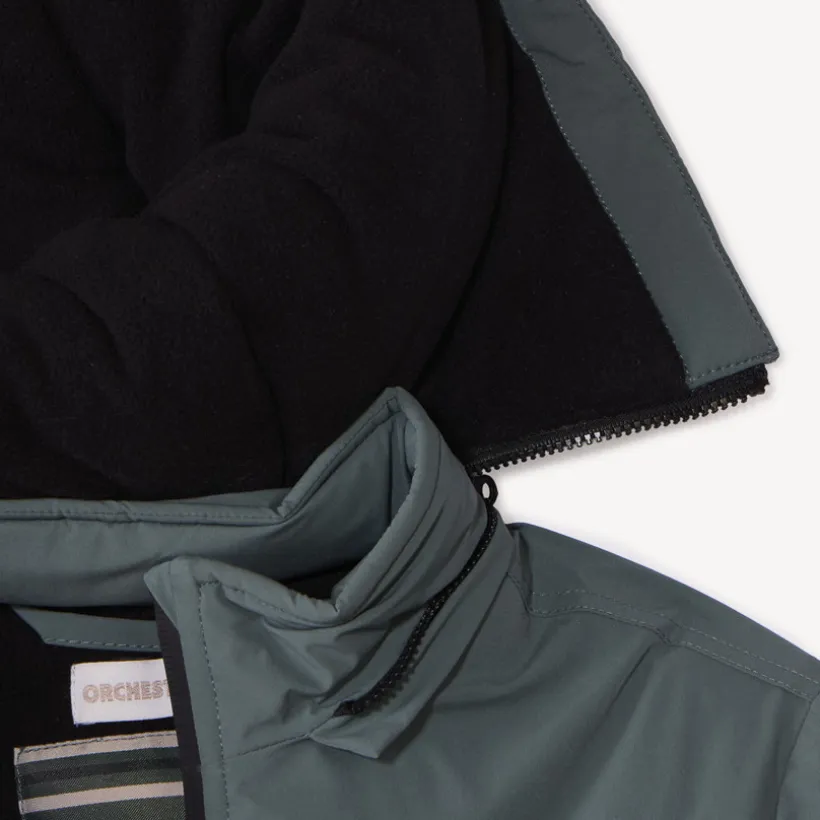 Parka rembourrée avec capuche amovible pour garçon