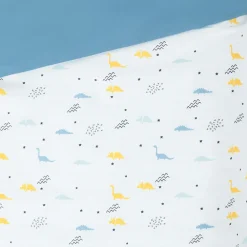 Parure de lit avec housse de couette et taie d'oreiller Mes amis les dinos