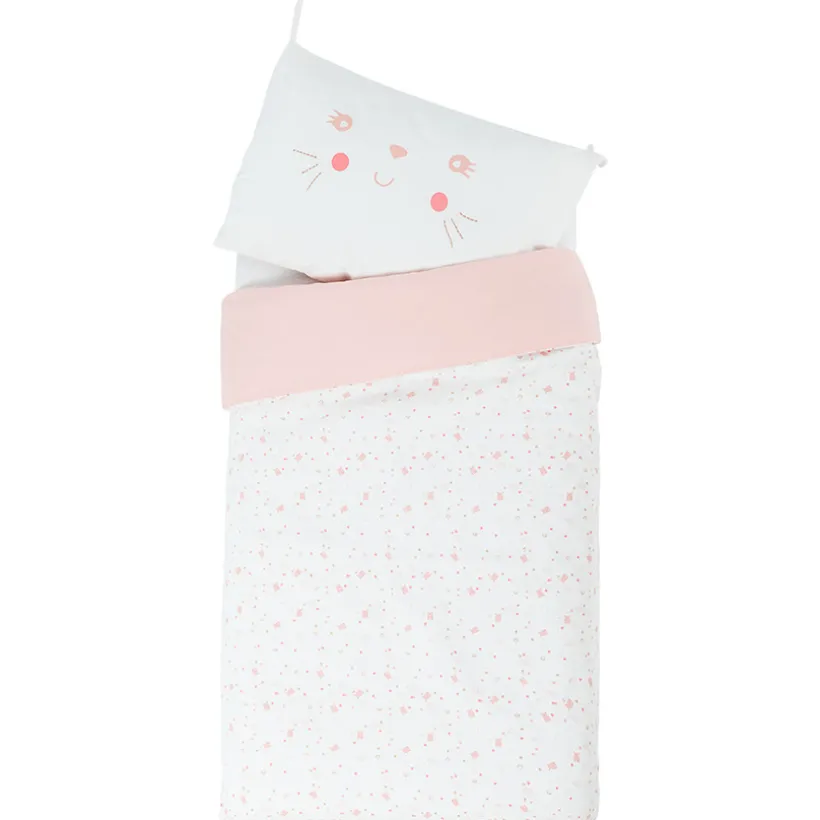 Parure de lit avec housse de couette et taie d'oreiller Little princess