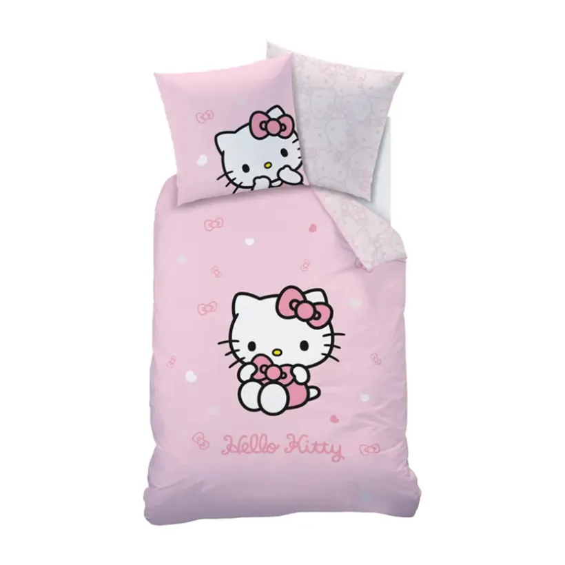 Parure de lit 140x200 cm imprimé Hello Kitty Sanrio