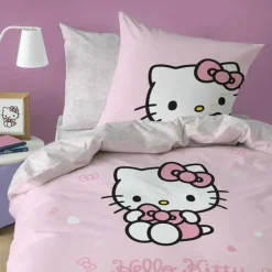 Parure de lit 140x200 cm imprimé Hello Kitty Sanrio
