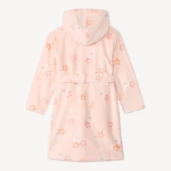 Peignoir de bain en éponge imprimé fleurs pour fille
