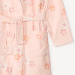Peignoir de bain en éponge imprimé fleurs pour fille
