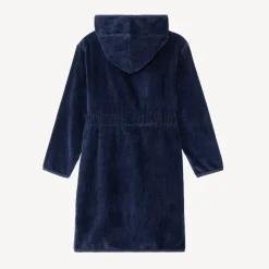 Peignoir éponge uni à capuche pour garçon