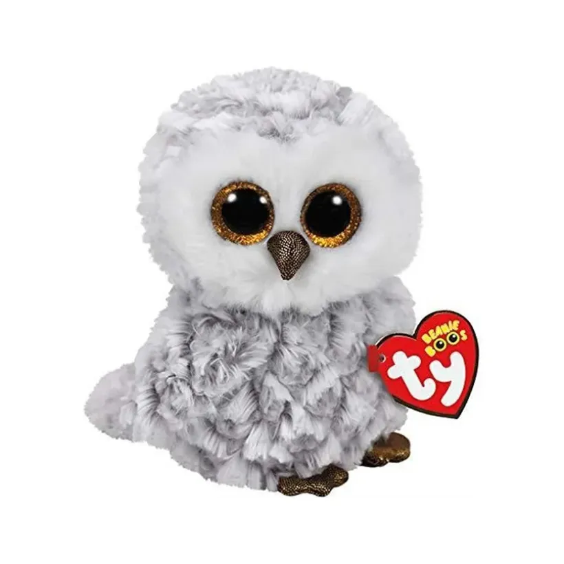 Peluche Beanie Boo's 15 cm Owlette la chouette blanche