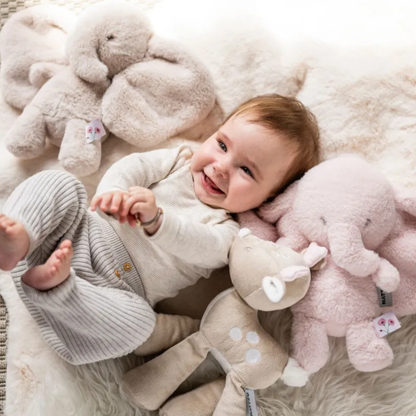 Peluche biche - Fanfan - Sable -30 cm