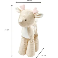 Peluche biche - Fanfan - Sable -30 cm