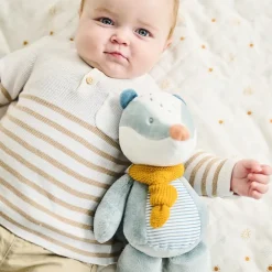Peluche blaireau Félix - Vieux bleu - 32cm