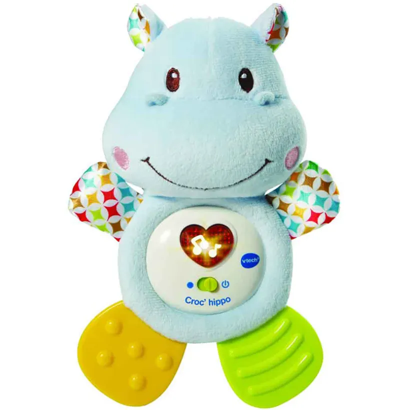 Peluche Croc'Hippo Bleu