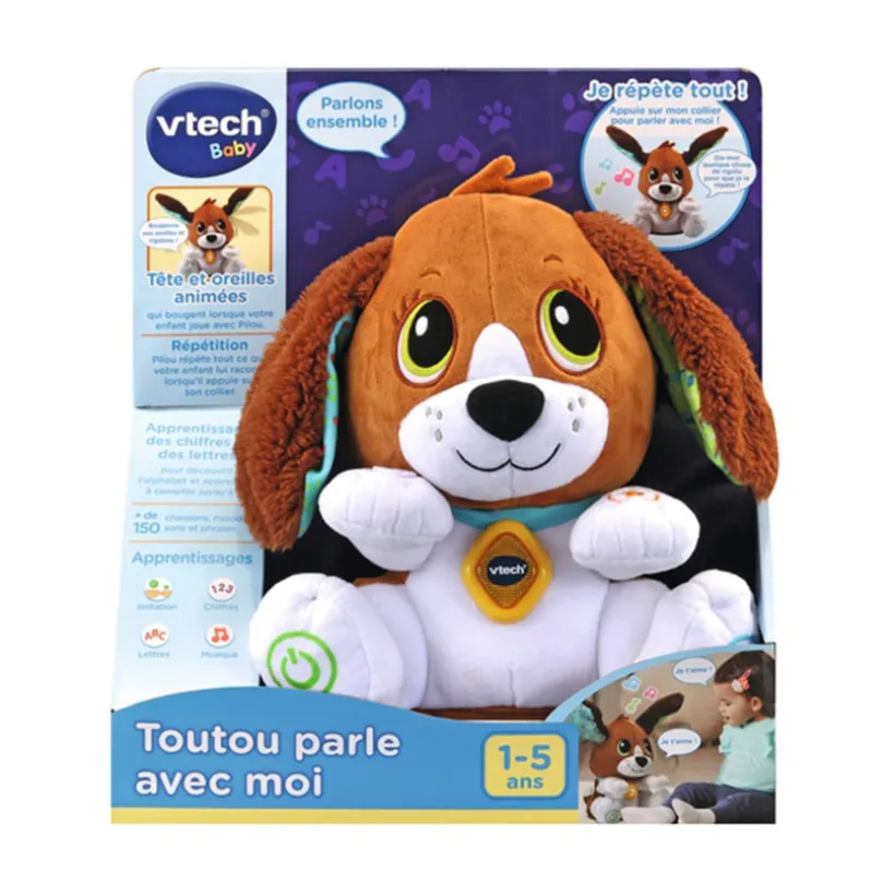 Peluche d'activité Toutou parle avec moi