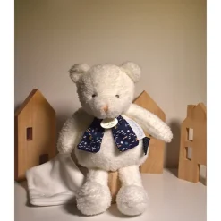 Peluche doudou Ours Luminescent Clair de Lune Blanc