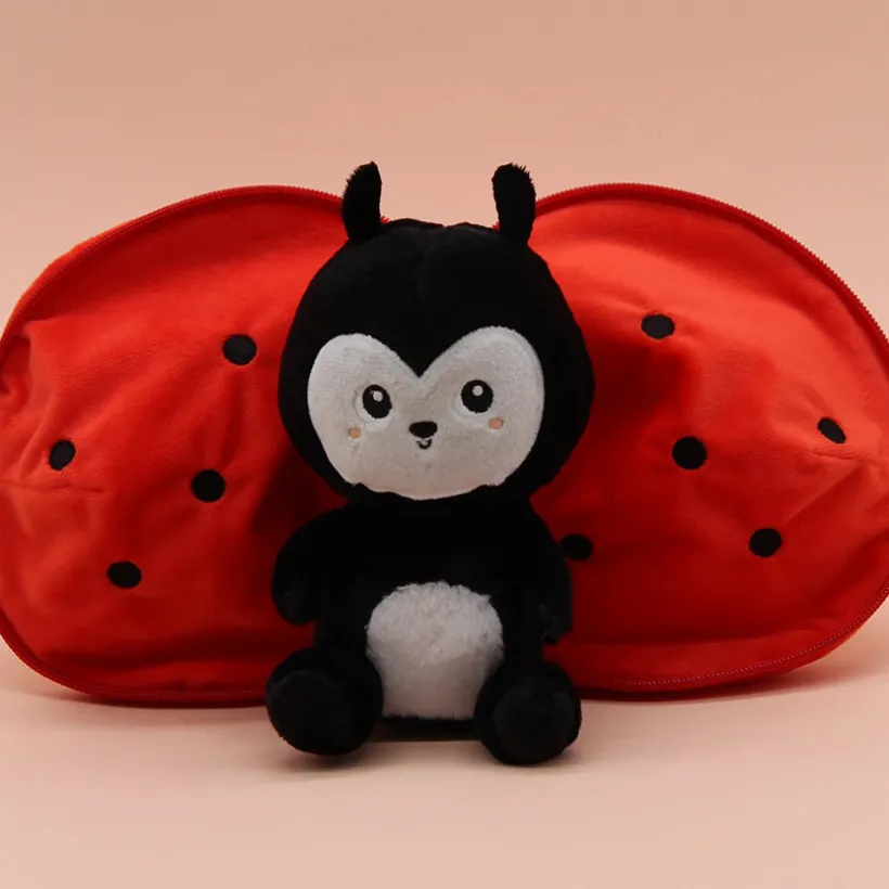 Peluche Flipetz 2 en 1 Comet la coccinelle/tomate
