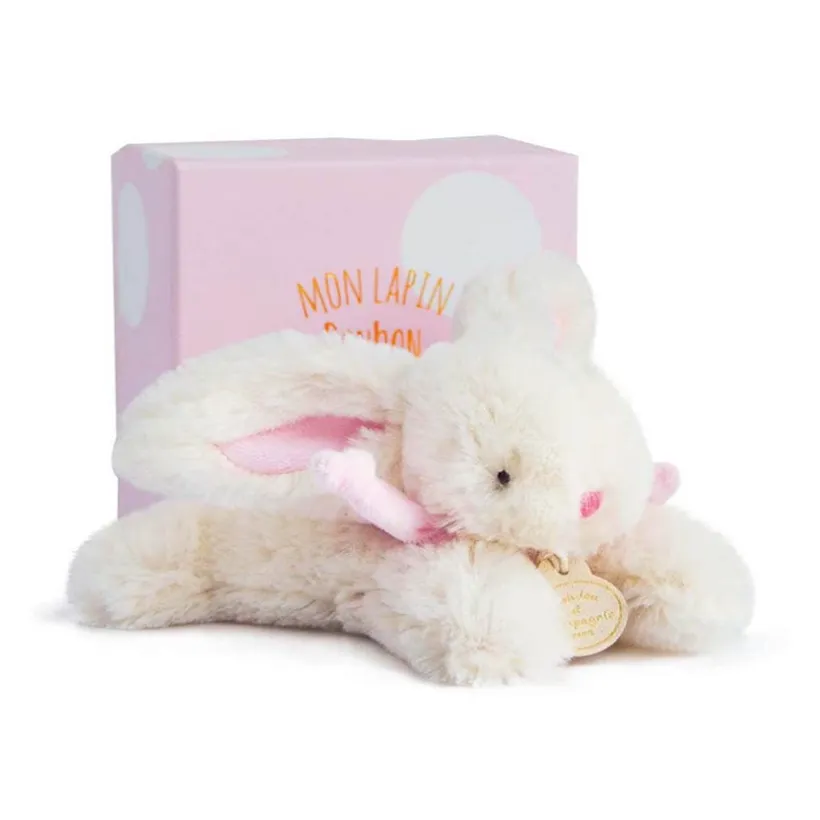 Peluche Lapin Bonbon 16 cm - Rose