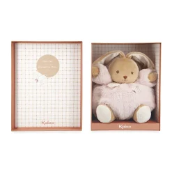 Peluche lapin Patapouf 25cm rose