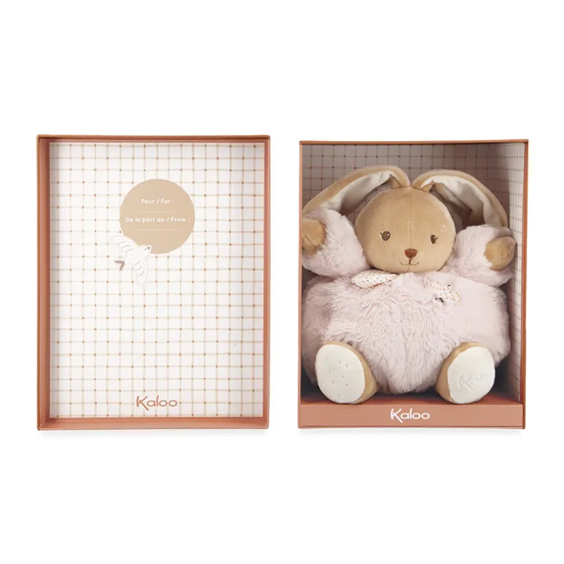 Peluche lapin Patapouf 25cm rose