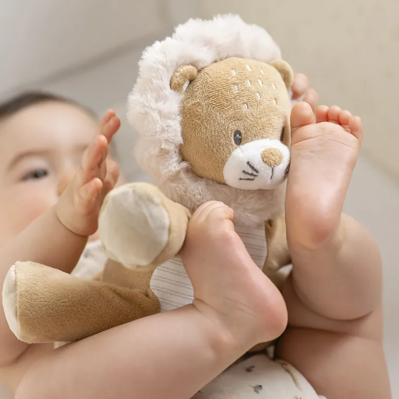 Peluche Lion Ernest - Beige - 32 cm