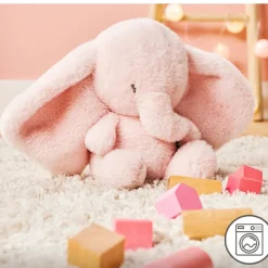 Peluche éléphant - Fanfan - Rose - 30 cm