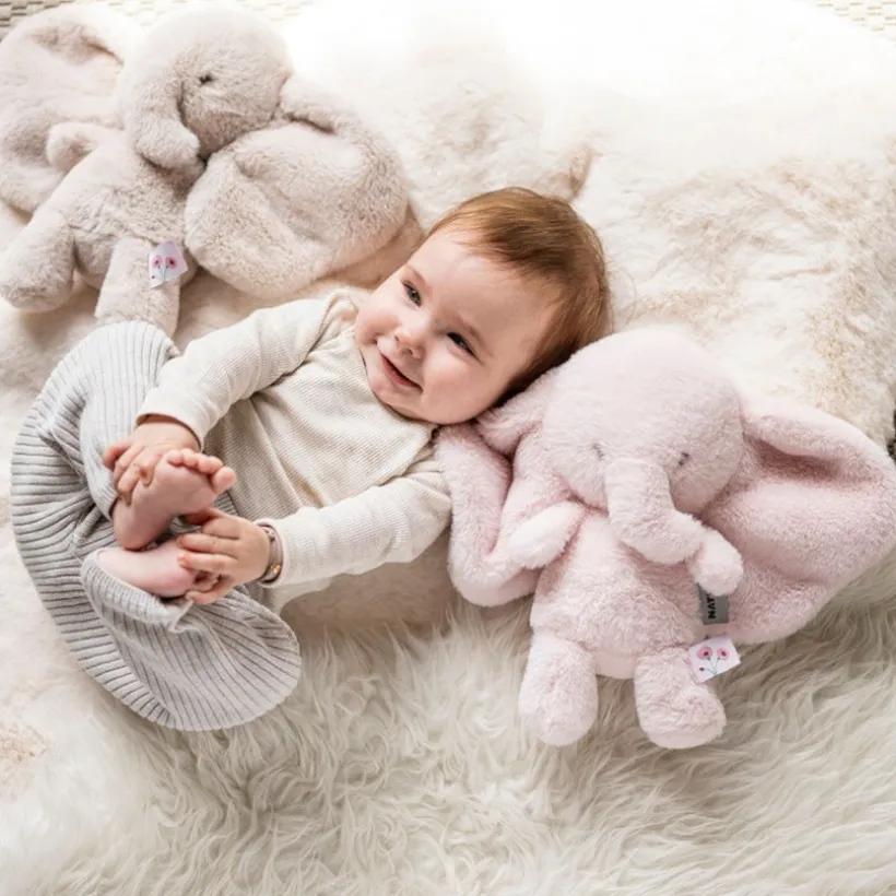 Peluche éléphant - Fanfan - Sable - 30 cm