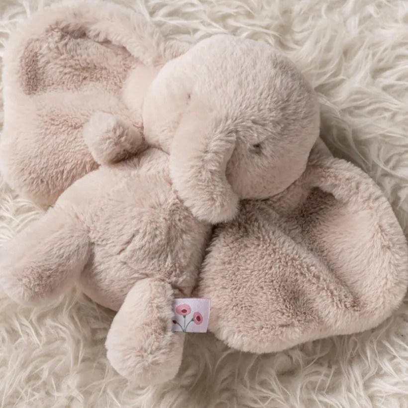 Peluche éléphant - Fanfan - Sable - 30 cm