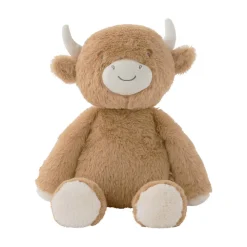 Peluche moyenne 40cm Vache Fluffy Beige