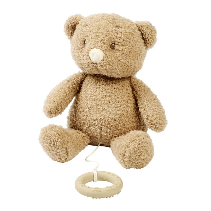 Peluche musicale bébé ours - 25cm - Fanfan - teddy Caramel